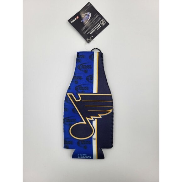 NHL Neoprene Bottle Cooler Bud Light - LNH (French) - New - St-Louis Blues - Picture 2 of 2